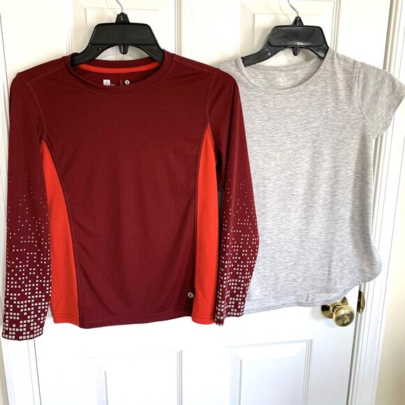 Xersion Other - Athletic Works Xersion Girls Shirts Active Quick Dri Size 10/12 Rash Guard Red